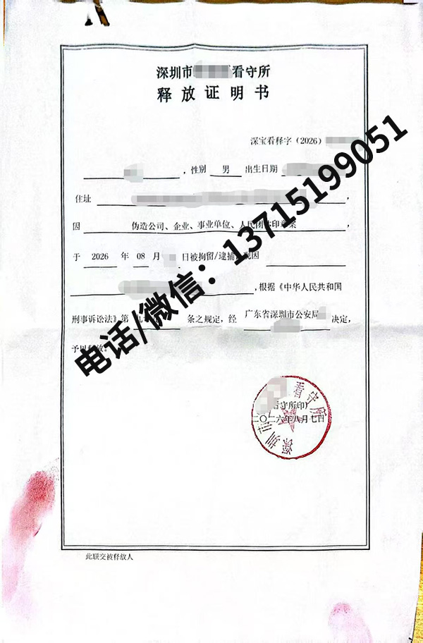 成功案例｜伪造公司、企业印章案，羁押期限届满，当事人成功取保候审